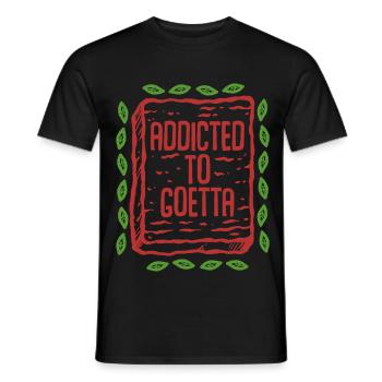 Goetta Sausage - Men's T-Shirt - black - Front - AI Model Male 178 light (178cm)