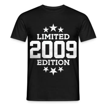 ÉDITION LIMITÉE 2009 17E ANNIVERSAIRE - T-shirt homme - noir - Devant - AI Model Male 178 light (178cm)