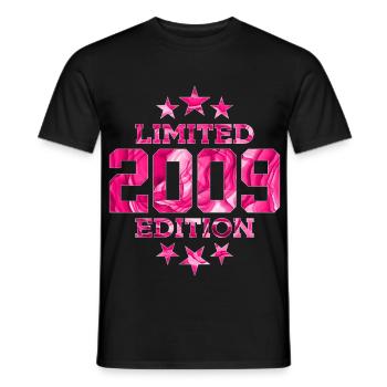 ÉDITION LIMITÉE 2009 17E ANNIVERSAIRE - T-shirt homme - noir - Devant - AI Model Male 178 light (178cm)