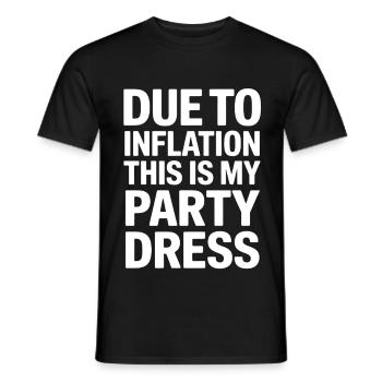 Inflation Robe de soirée Dire - T-shirt homme - noir - Devant - AI Model Male 178 light (178cm)