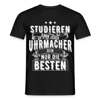Uhrmacher - Männer T-Shirt - Schwarz - Vorne - AI Model Male 178 light (178cm)