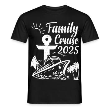 Family Cruise 2025 Summer Vacation Matching Family - Männer T-Shirt - Schwarz - Vorne - AI Model Male 178 light (178cm)