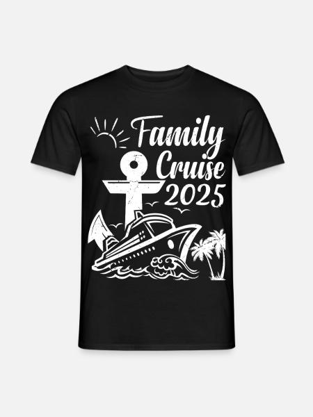 Family Cruise 2025 Summer Vacation Matching Family - Men's T-Shirt - black