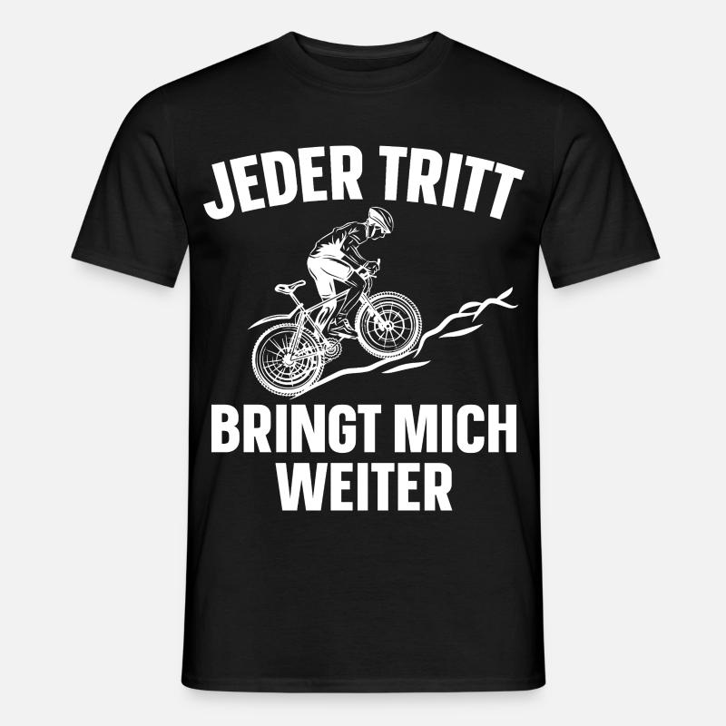 Jeder Tritt Bringt Mich Weiter - Männer T-Shirt - Schwarz