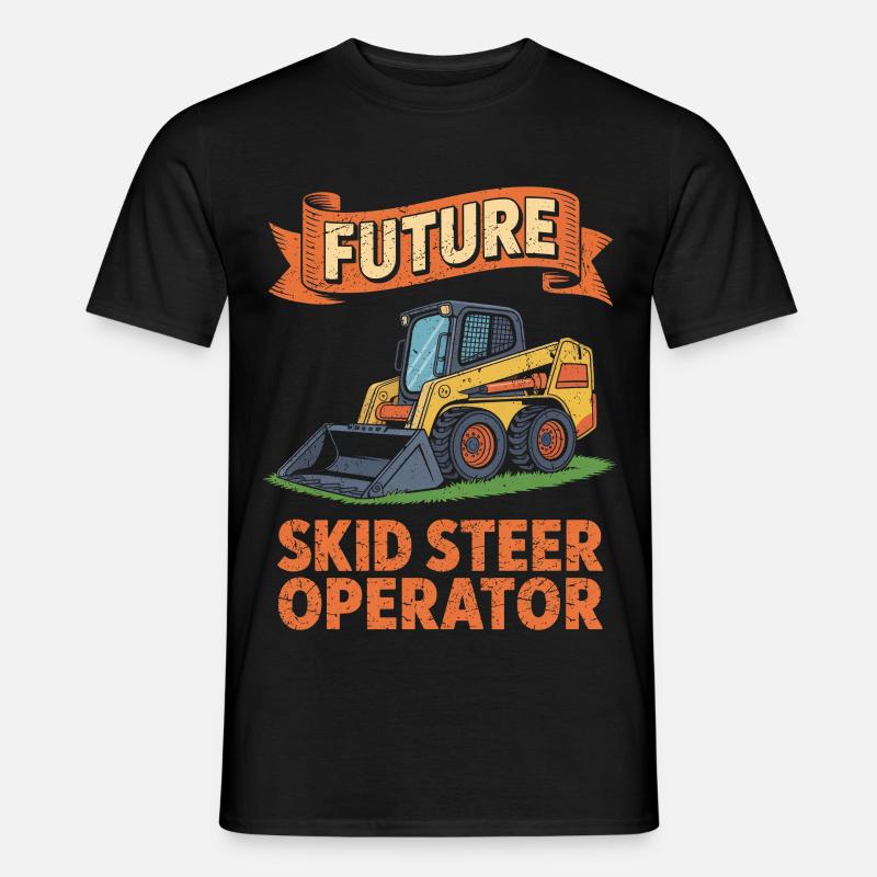 Kompaktlader Skid Steer Operator - Männer T-Shirt - Schwarz