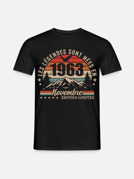 Awesome since November 1963 | November 1963 - Men's T-Shirt - black