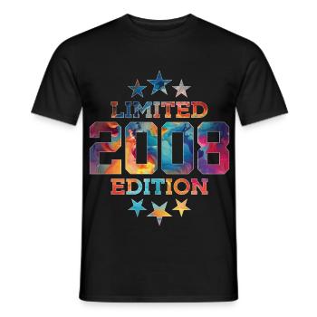 ÉDITION LIMITÉE 2008 18E ANNIVERSAIRE - T-shirt homme - noir - Devant - AI Model Male 178 light (178cm)