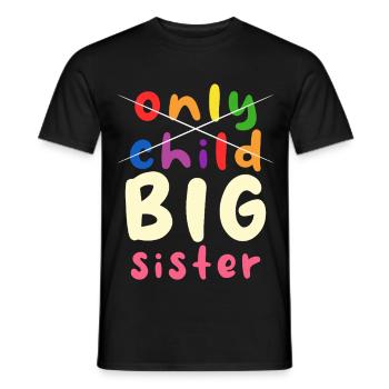 Big Sister Pride Design - Men's T-Shirt - black - Front - AI Model Male 178 light (178cm)