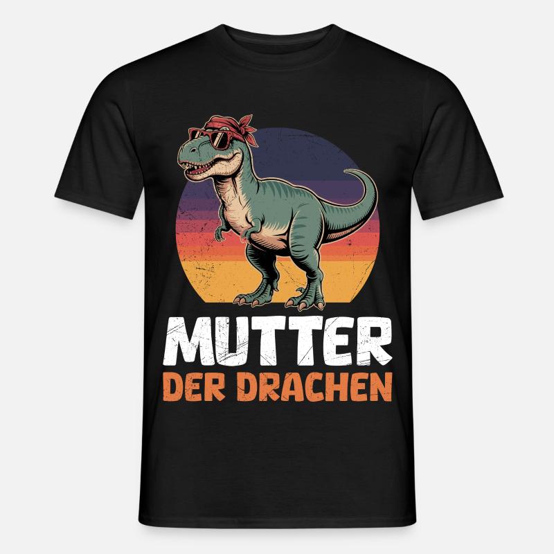 Werdende Mama MUTTER DER DRACHEN Lustiges - Männer T-Shirt - Schwarz