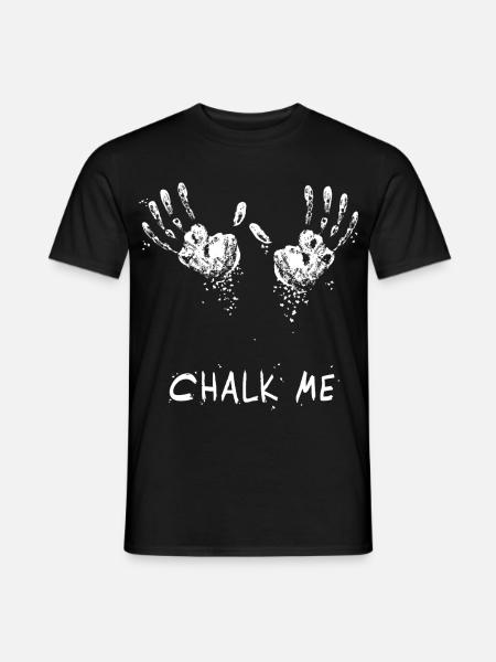 Handabdruck Chalk Me Daddy - Boulder/ Kletter Pun - Männer T-Shirt - Schwarz