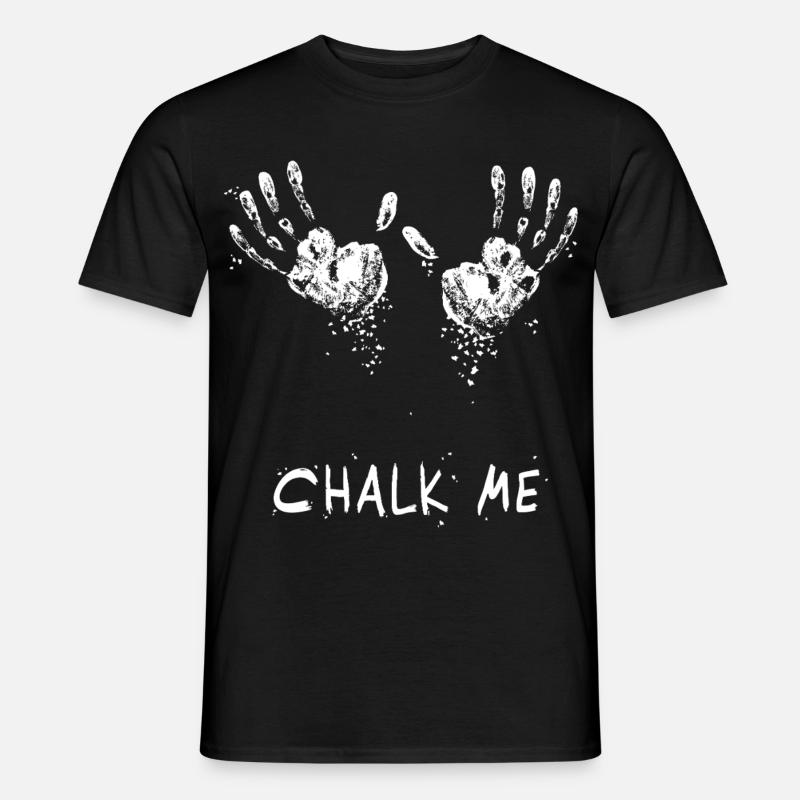 Empreinte de main craie Me Daddy - Bloc / escalade jeu de mots - T-shirt homme - noir