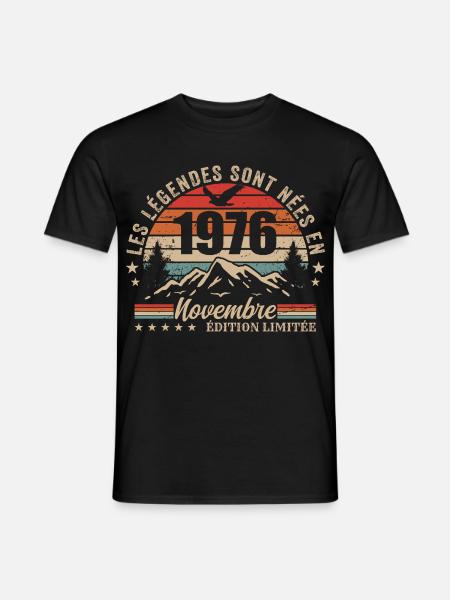 Awesome since November 1976 | November 1976 - Men's T-Shirt - black