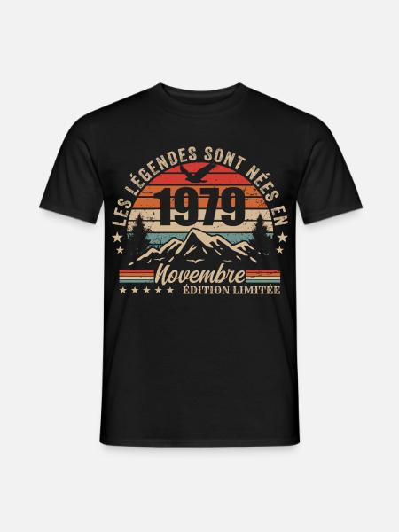 Awesome since November 1979 | November 1979 - Men's T-Shirt - black