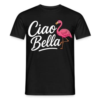 Ciao Bella - Men's T-Shirt - black - Front - AI Model Male 178 light (178cm)