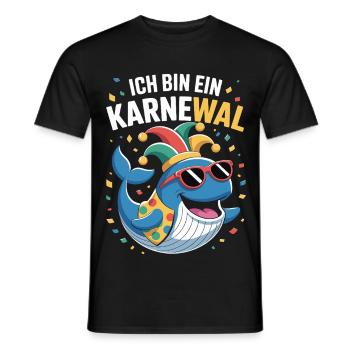 Carnival Carnival Costume, Karnewal, Fasnacht - Men's T-Shirt - black - Front - AI Model Male 178 light (178cm)