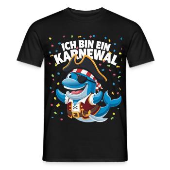 Carnival Carnival Costume, Karnewal, Fasnacht - Men's T-Shirt - black - Front - AI Model Male 178 light (178cm)