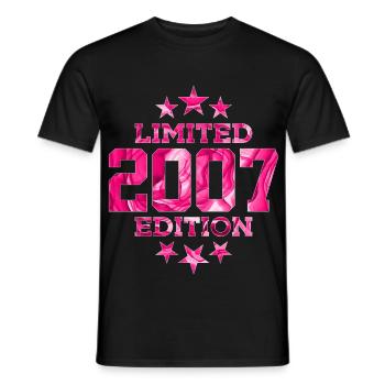 ÉDITION LIMITÉE 2007 19E ANNIVERSAIRE - T-shirt homme - noir - Devant - AI Model Male 178 light (178cm)