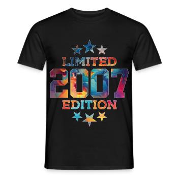 LIMITED EDITION 2007 19TH BIRTHDAY - Men's T-Shirt - black - Front - AI Model Male 178 light (178cm)