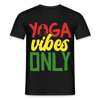 Only Yoga Vibes Shirt - Men's T-Shirt - black - Front - AI Model Male 178 light (178cm)