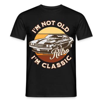 Je ne suis pas vieux, je suis classique - T-shirt homme - noir - Devant - AI Model Male 178 light (178cm)