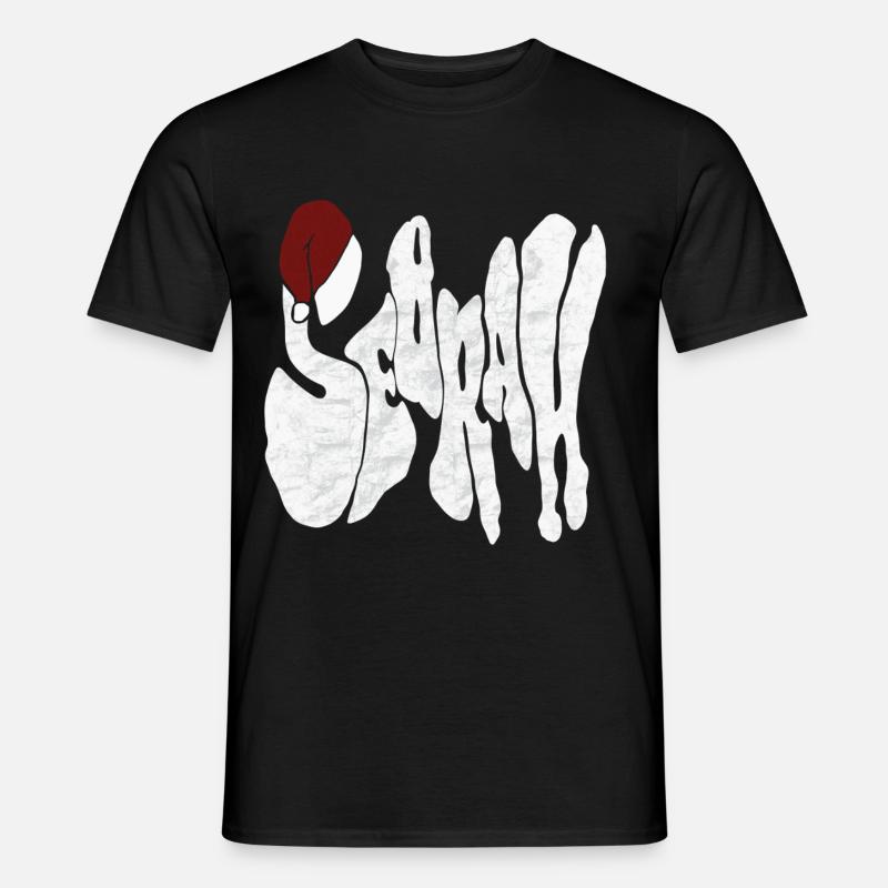 Savage „SEBRAH“ Graffiti Schrift Marmor - Männer T-Shirt - Schwarz