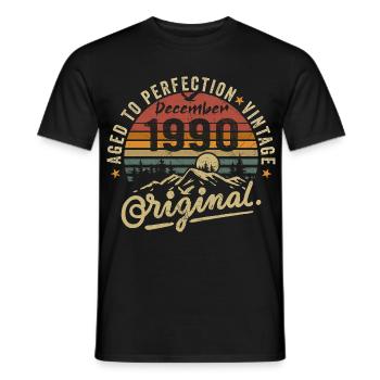 Legends a été dévoilé en décembre 1990 - T-shirt homme - noir - Devant - AI Model Male 178 light (178cm)