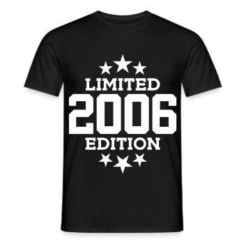 LIMITED EDITION 2006 19TH BIRTHDAY - Men's T-Shirt - black - Front - AI Model Male 178 light (178cm)
