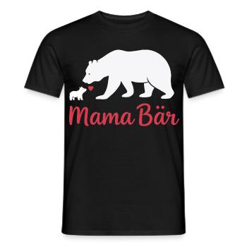 Future Maman MAMA BEAR Rétro Drôle - T-shirt homme - noir - Devant - AI Model Male 178 light (178cm)