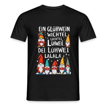 Un vin chaud Wichtel Luchtel Lühwei Lalala - T-shirt homme - noir - Devant - AI Model Male 178 light (178cm)