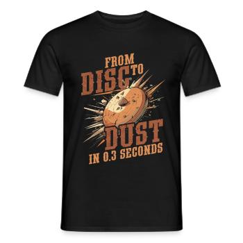Tir au pigeon d’argile du disque à la poussière - T-shirt homme - noir - Devant - AI Model Male 178 light (178cm)