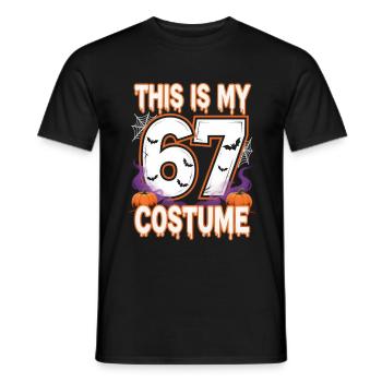 Halloween 67 Meme Six Seven Costume - Men's T-Shirt - black - Front - AI Model Male 178 light (178cm)