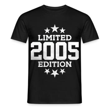 ÉDITION LIMITÉE 21E ANNIVERSAIRE 2005 - T-shirt homme - noir - Devant - AI Model Male 178 light (178cm)