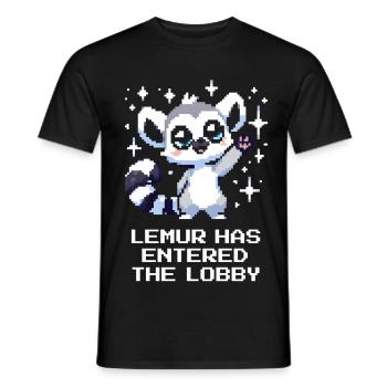 Lemur est entré dans le hall | Jeu - T-shirt homme - noir - Devant - AI Model Male 178 light (178cm)