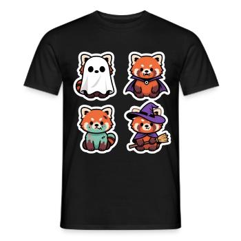Halloween Kawaii Panda Mignon Costume Cadeau - T-shirt homme - noir - Devant - AI Model Male 178 light (178cm)