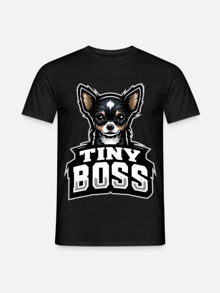 Small dog, big personality - Men's T-Shirt - black