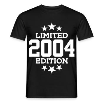 LIMITED EDITION 2004 22ND BIRTHDAY - Men's T-Shirt - black - Front - AI Model Male 178 light (178cm)