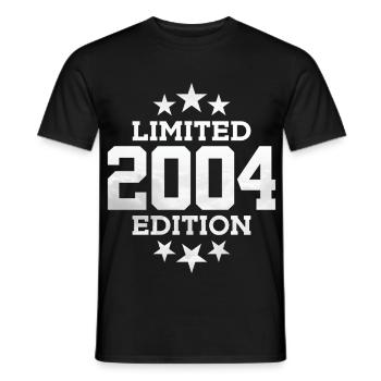 LIMITED EDITION 2004 22ND BIRTHDAY - Men's T-Shirt - black - Front - AI Model Male 178 light (178cm)