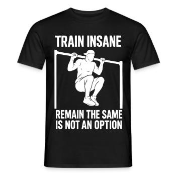 Entraînez-vous Insane Gymnastique suédoise Fitness Gym Entraînement - T-shirt homme - noir - Devant - AI Model Male 178 light (178cm)
