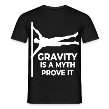 La gymnastique suédoise Fitness Gym Training Prouvent le mythe - T-shirt homme - noir - Devant - AI Model Male 178 light (178cm)