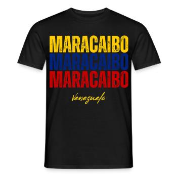 Maracaibo Venezuela, Venezuelan pride - Men's T-Shirt - black - Front - AI Model Male 178 light (178cm)
