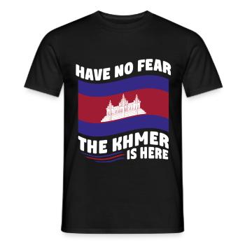 Cambodge Cambodgien Les Khmers sont là - T-shirt homme - noir - Devant - AI Model Male 178 light (178cm)