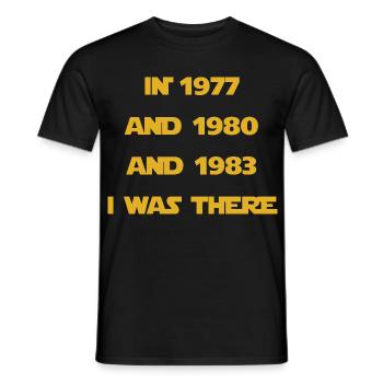 J’Y ÉTAIS 77 80 83 - T-shirt homme - noir - Devant - AI Model Male 178 light (178cm)