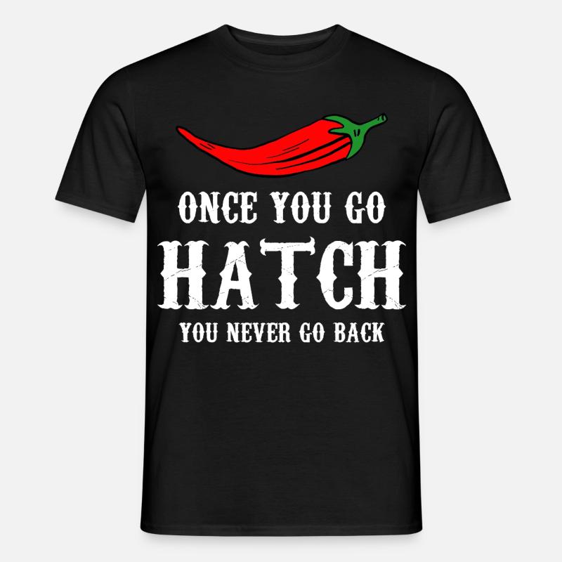 Hatch Chili Bold Typography - Männer T-Shirt - Schwarz