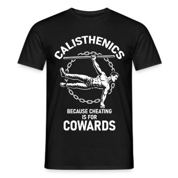 Calisthenics Fitness Gym Training Workout - Männer T-Shirt - Schwarz - Vorne - AI Model Male 178 light (178cm)