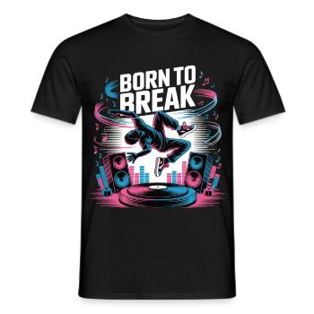 Streetdance Beat – Urban DJ Music Design - T-shirt homme - noir - Devant - AI Model Male 178 light (178cm)