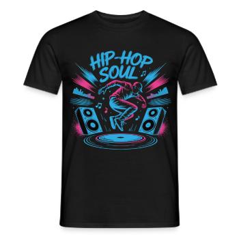 Streetdance Beat – Urban DJ Music Design - T-shirt homme - noir - Devant - AI Model Male 178 light (178cm)