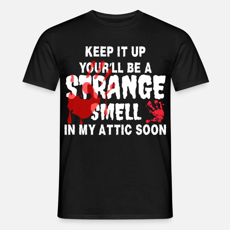Dachboden Echos Rote Hand - Männer T-Shirt - Schwarz