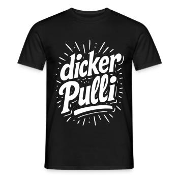 Thick Sweater Neon Typo - Men's T-Shirt - black - Front - AI Model Male 178 light (178cm)