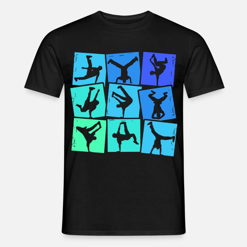 Breakdance Breakdancer Breakdancing Kinder Jungen - Männer T-Shirt - Schwarz