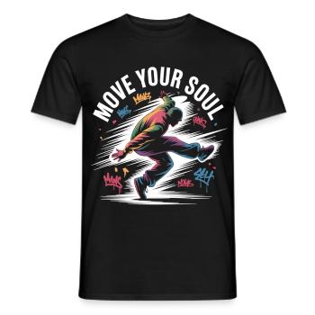 Streetdance Beat – Urban DJ Music Design - T-shirt homme - noir - Devant - AI Model Male 178 light (178cm)